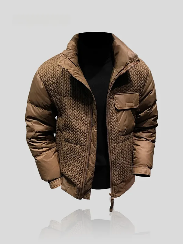 Winter Sun Clothing - Giacca Casual da Uomo in Piumino,