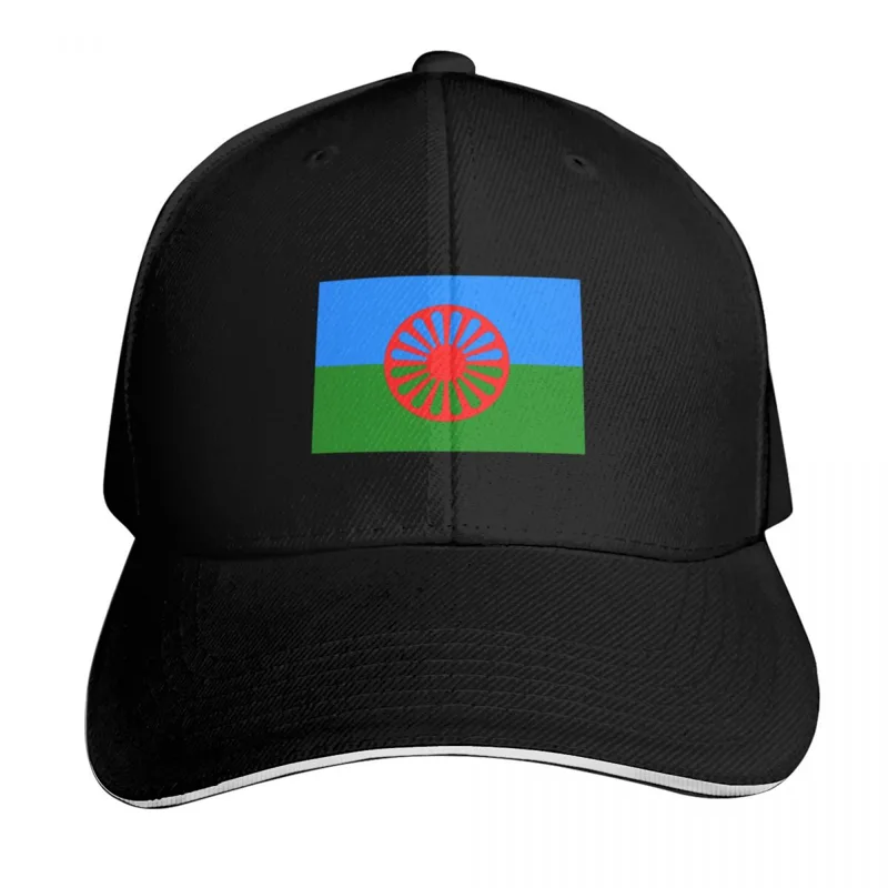 Winter Sun Clothing - Cappello da baseball con bandiera Romani