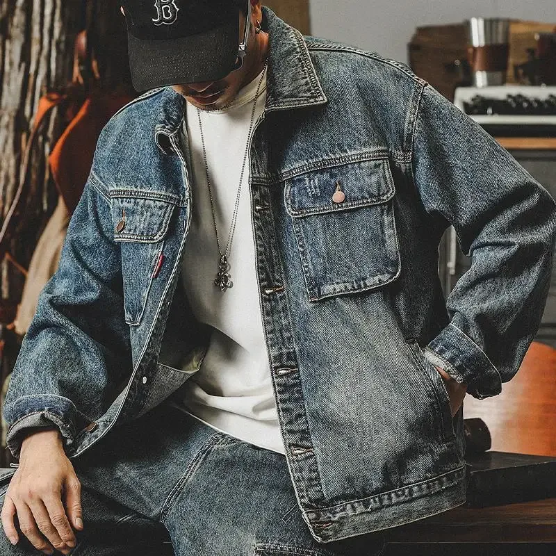 Winter Clothing Men Style - Giacche di jeans larghe alla moda