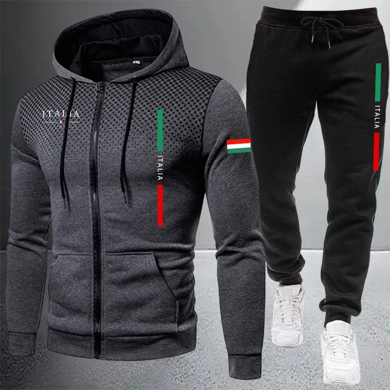 Winter Clothing Men - Tuta da uomo casual con cappuccio