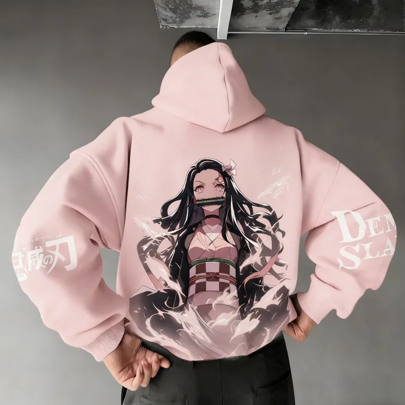 Winter Clothing Japan - Felpa con cappuccio da uomo Demon