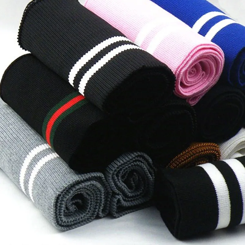 Winter Clothing Accessories - Tessuto in Cotone Tinto a Righe