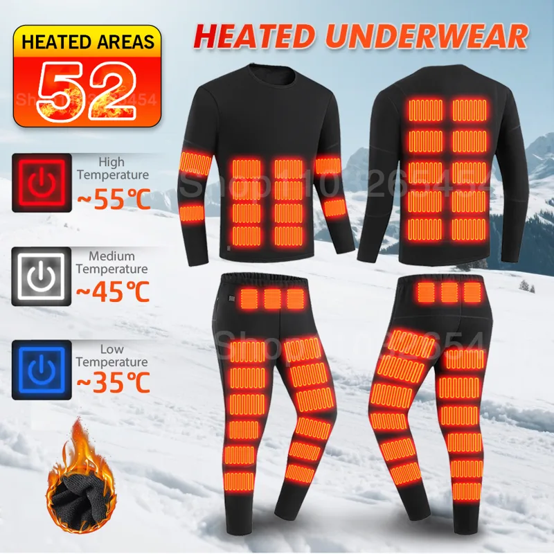Winter Clothing Accessories - Nuovo 52 aree biancheria intima riscaldata