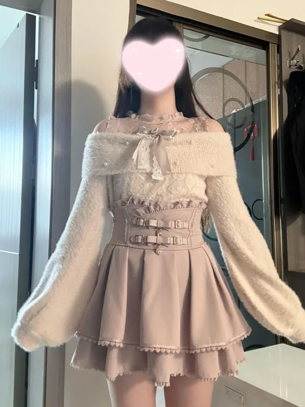 Winter Clothing Men Style - Maglione dolce stile giapponese Lolita con