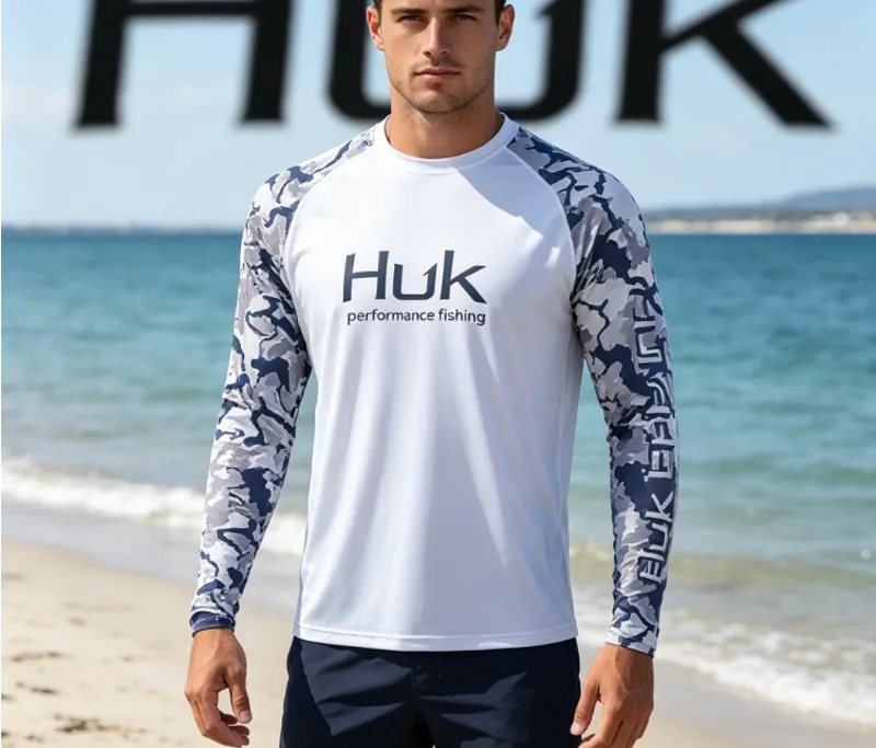 Winter Sun Clothing - Maglietta da Pesca a Maniche Lunghe