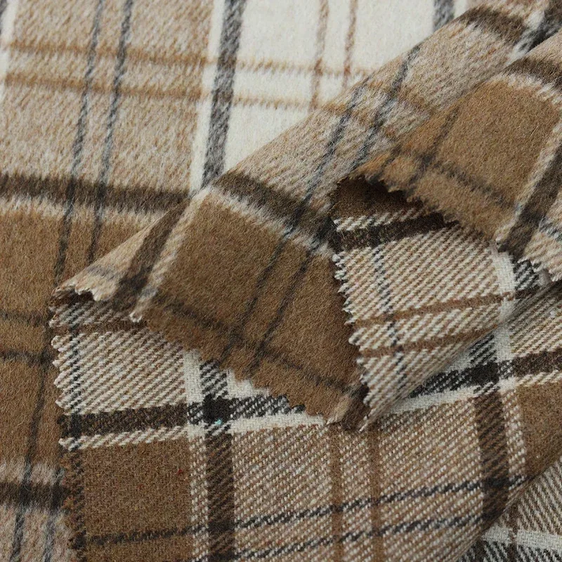 Winter Clothing Men - Tessuto in Lana Vintage a Quadri
