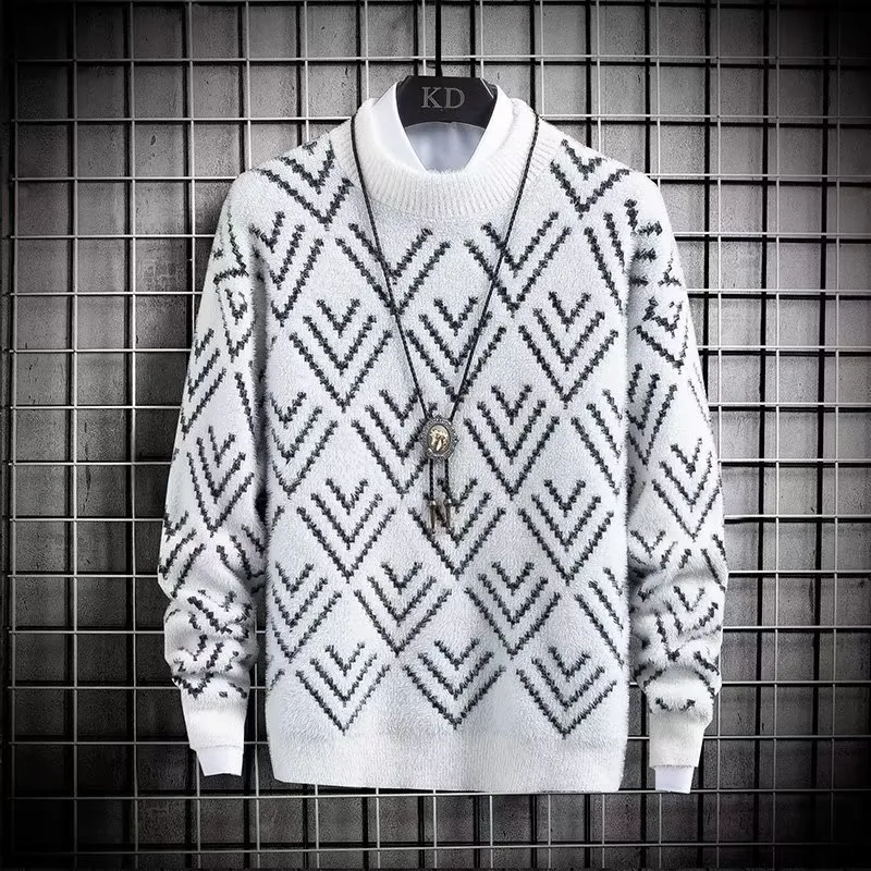 Winter Clothing Men Style - Autunno inverno maglione da uomo peluche