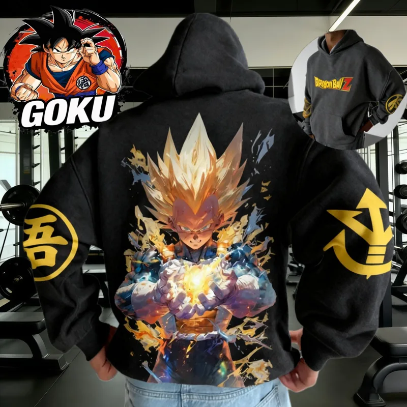 Winter Clothing Japan - Felpa con Cappuccio Dragon Ball Autunno