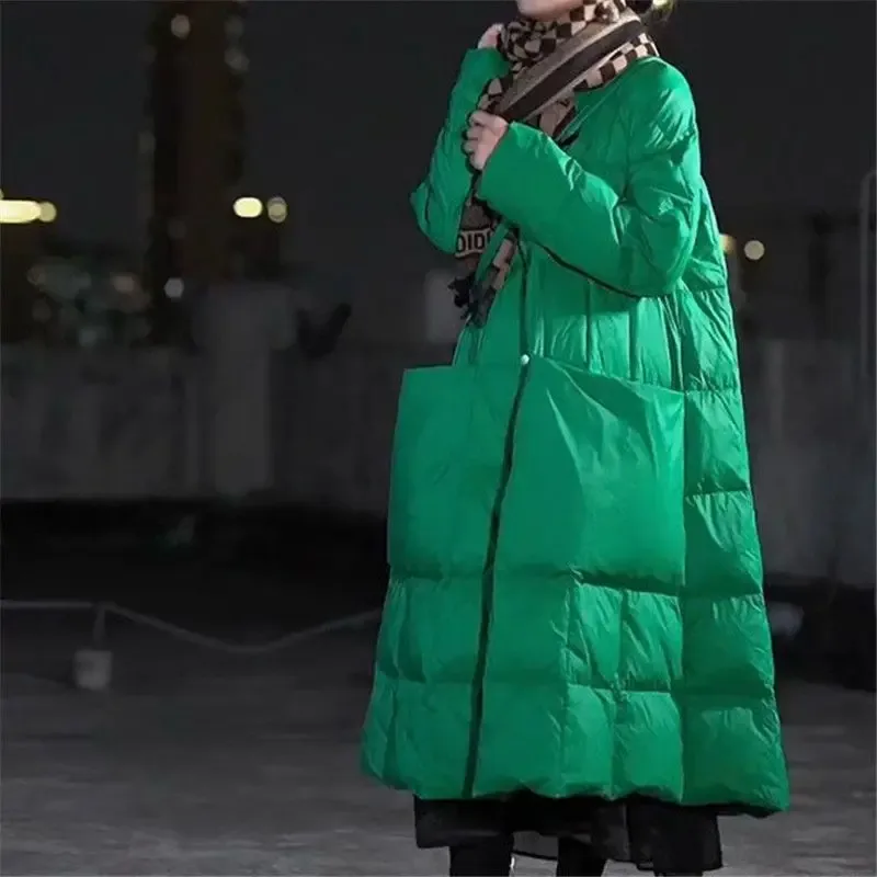 Winter Clothing Brands - Piumino lungo Oversize tasche grandi cappotti