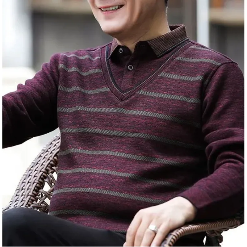 Winter Clothing Men Style - Maglione autunno inverno stile foderato in
