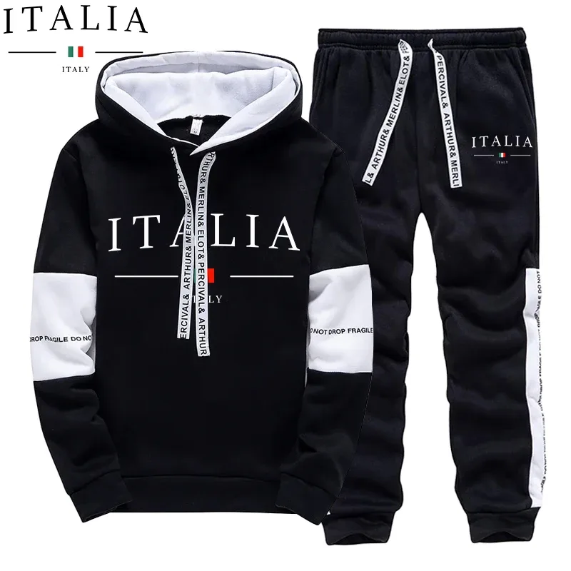 Winter Clothing Men - Tuta da Uomo Autunno Inverno, Felpa