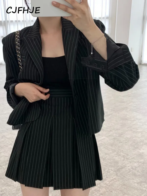 CJFHJE Fashion Stripe Blazer d - Winter Clothing For Sale recensione e prezzo