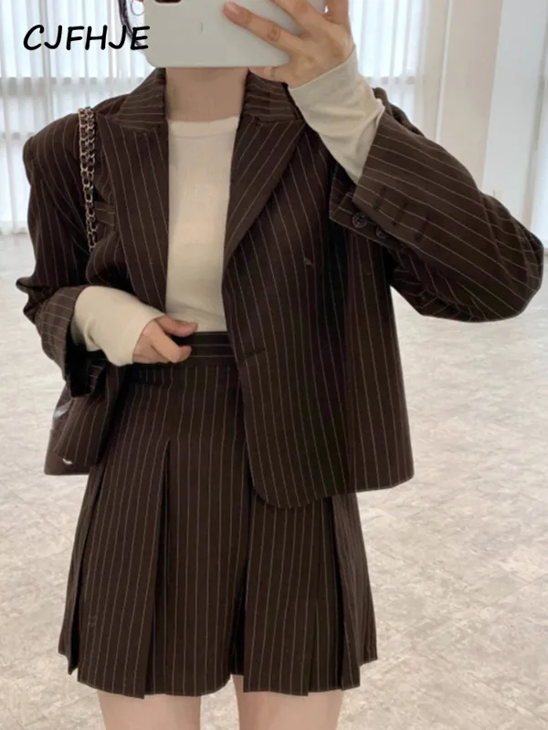 CJFHJE Fashion Stripe Blazer d - Winter Clothing For Sale recensione e prezzo