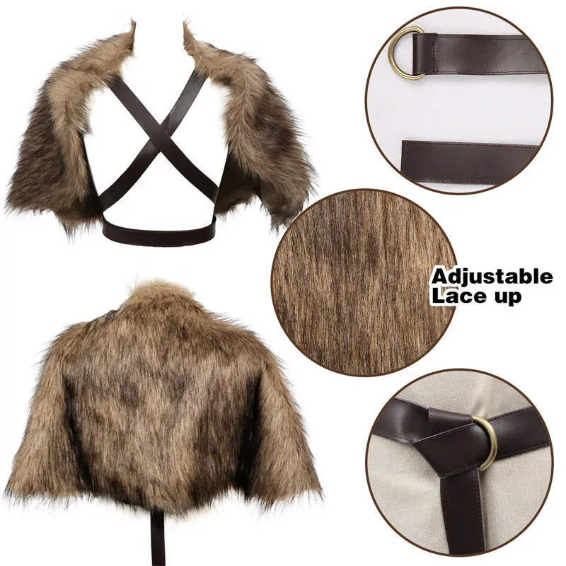 Mantello vichingo Collo in pel - Winter Clothing Accessories recensione e prezzo