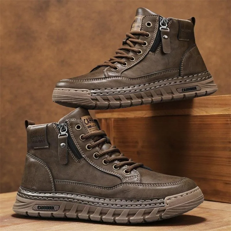 Stivali da uomo in pelle alti  - Winter Clothing Material recensione e prezzo