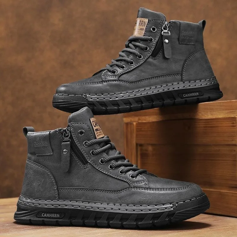Stivali da uomo in pelle alti  - Winter Clothing Material recensione e prezzo