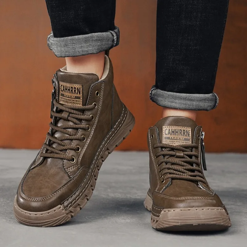 Stivali da uomo in pelle alti  - Winter Clothing Material recensione e prezzo