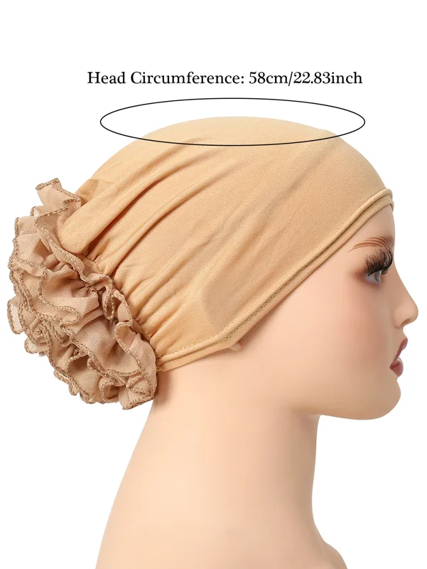 Colore solido fiore decorato d - Winter Clothing Accessories recensione e prezzo