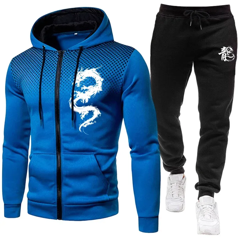 Set da Uomo con Stampa Drago d - Winter Clothing Men recensione e prezzo