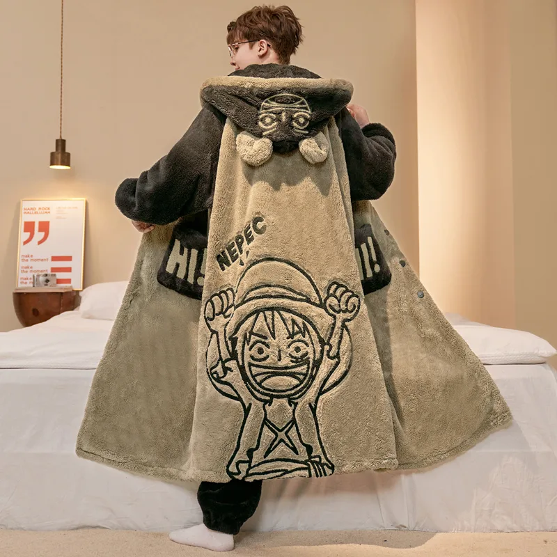 One Piece Rufy Accappatoio Ani - Winter Clothing Men Style recensione e prezzo